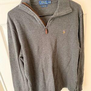 Ralph Lauren Charcoal Quarter-Zip Jacket